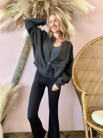 Acid Wash Jacket Black