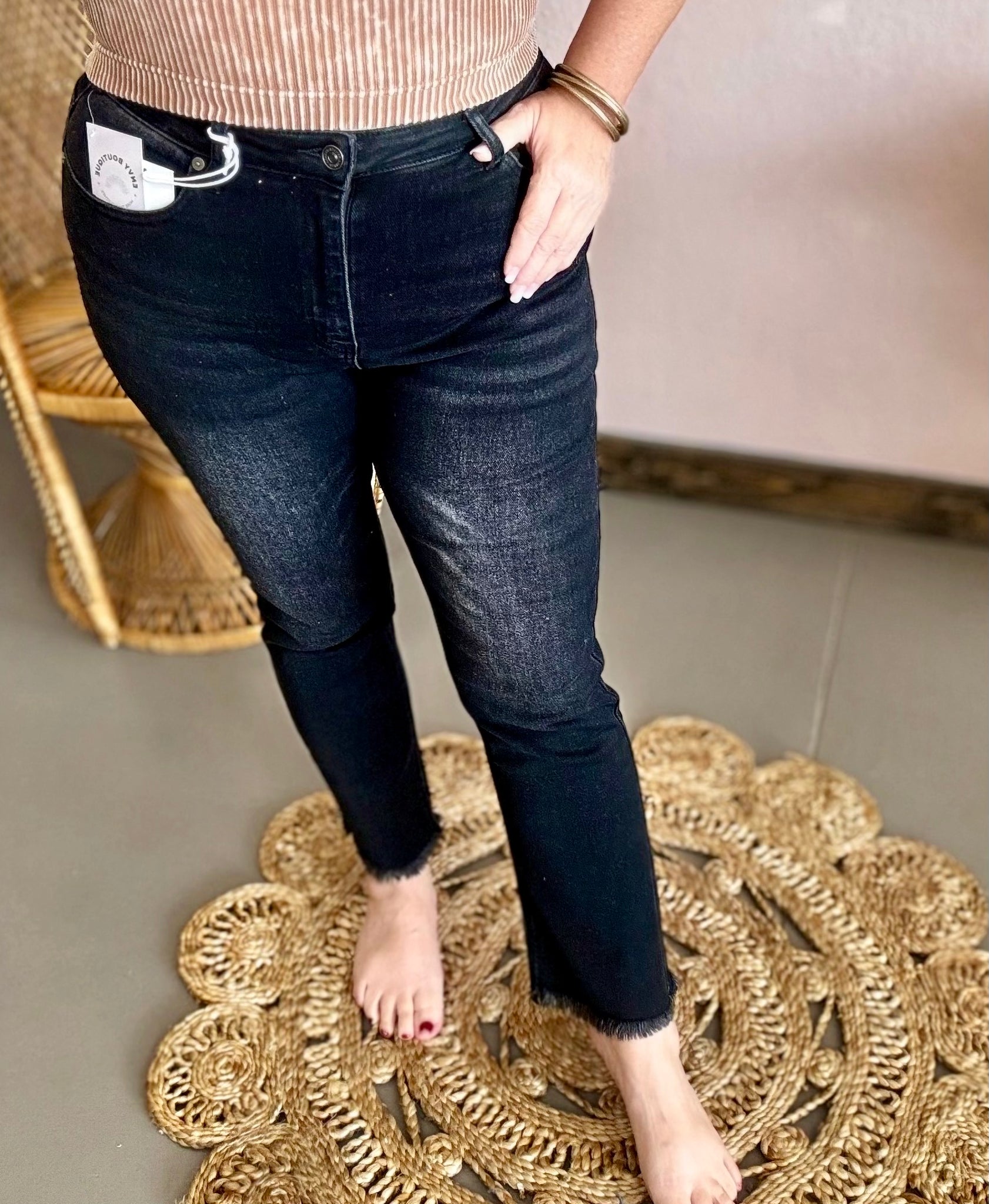 Gracie Black High Rise Jeans