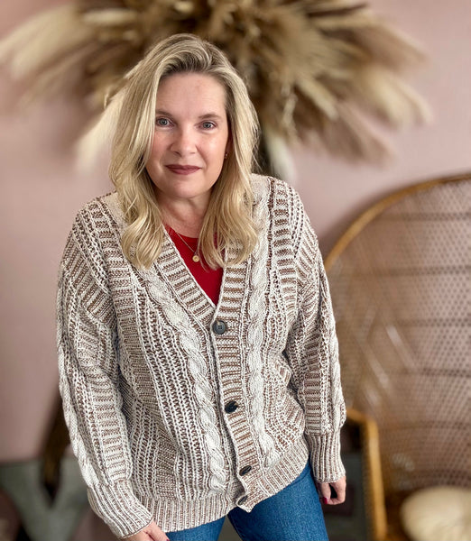 Cable Knit Chunky Cardigan