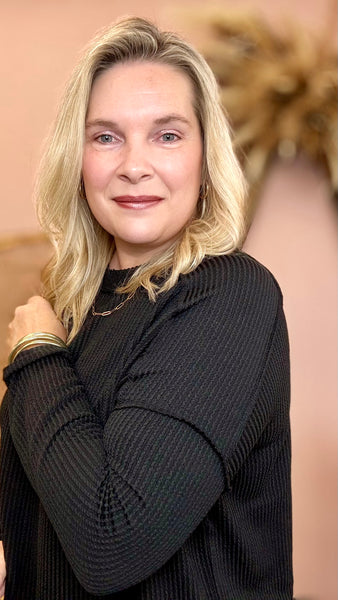 Everyday Favorite Ribbed Top Black