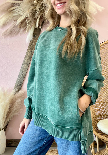 Kenna Pocket Sweatshirt Green