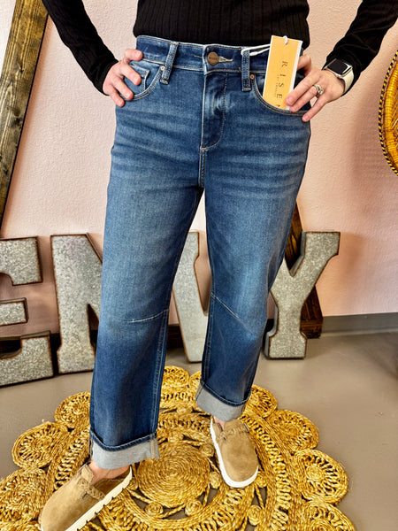 Risen Tammy Mid Rise Barrel Jeans