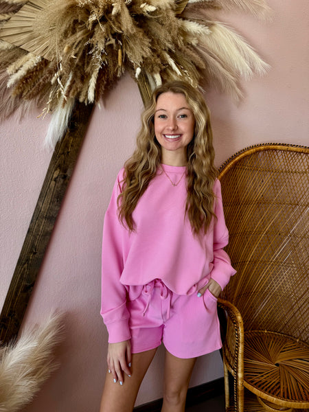 Everyday Lounge Short Set Pink