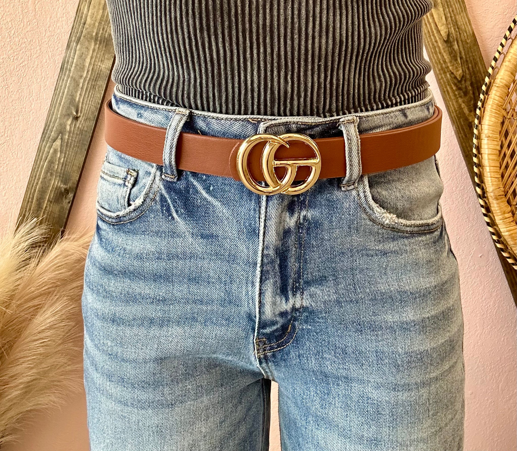 Fashion Belt Brown
