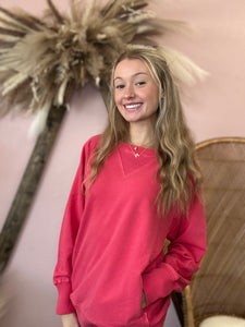 Cuddle Weather Pullover Red