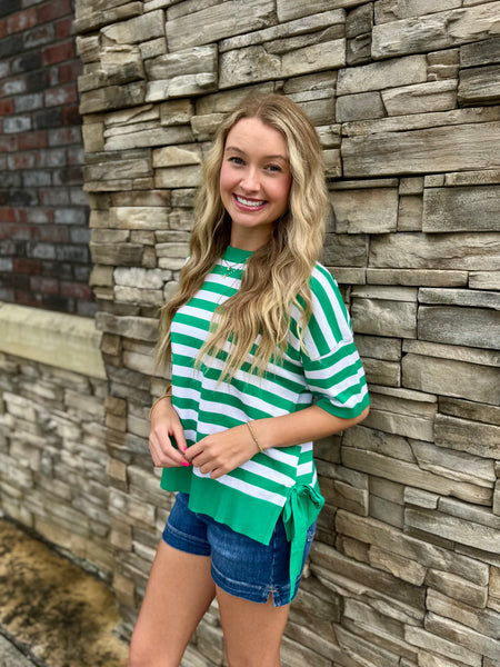 Stripe Sweater Bows