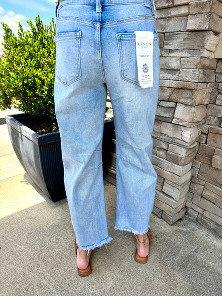 Risen Slouchy Crop Barrel Jeans