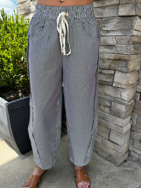 Striped Relaxed Fit Pants