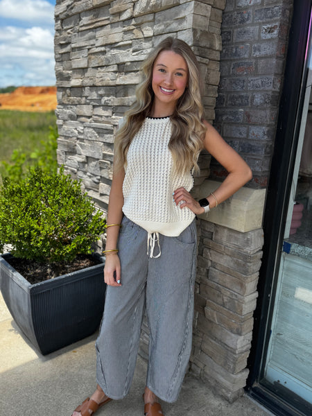 Striped Relaxed Fit Pants
