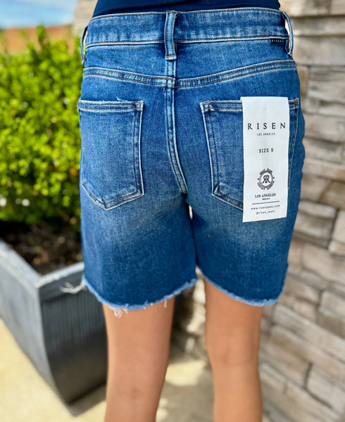 Risen High Rise Tummy Control Mid Length Shorts