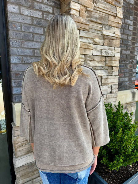 The Chill Factor Sweater Top Brown