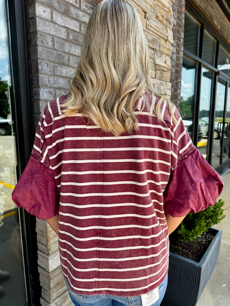 Retro Chic Striped Top