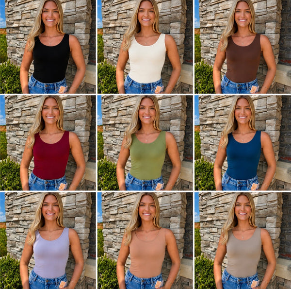 Seamless Reversible Tank in 9 Colors