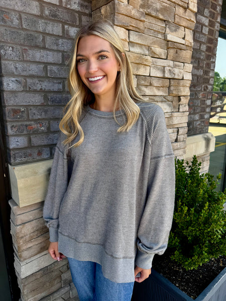 Everyday Comfort Washed Thermal Pullover