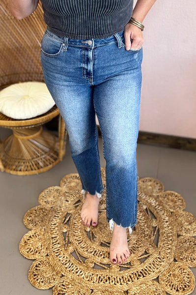 My Best Fit Frayed Jeans