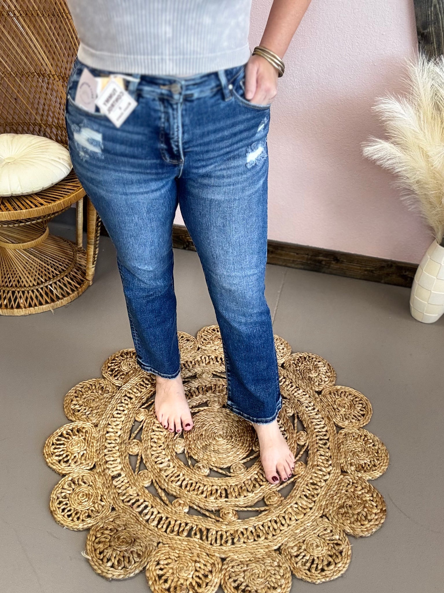 Olivia Risen High Rise Bootcut Jeans