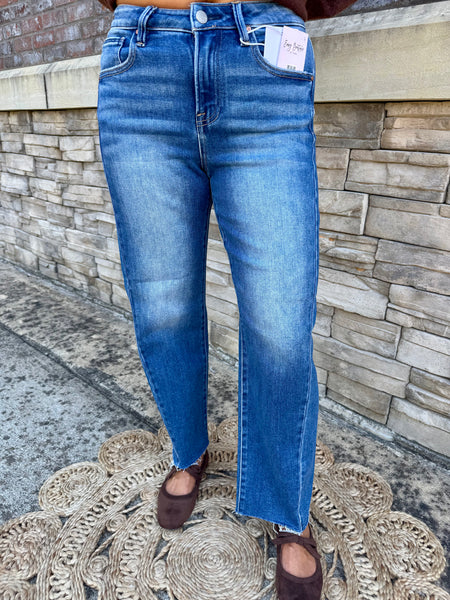 Risen Ridge Slouchy Cropped Barrel Jeans