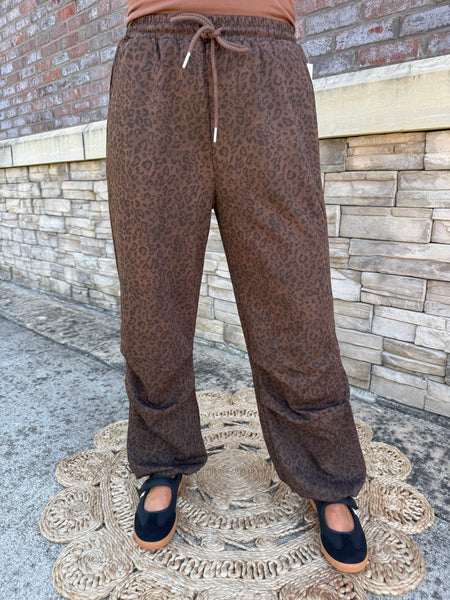 Wild Side Leopard Wide Leg Pants