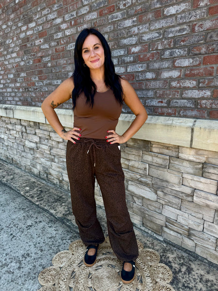 Wild Side Leopard Wide Leg Pants