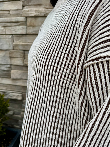 The Aspen Two-Tone Sweater