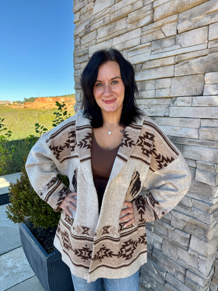 Southwest Horse Knit Cardigan