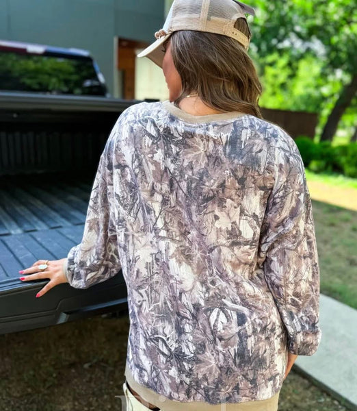 Camo Sweatshirt Pullover