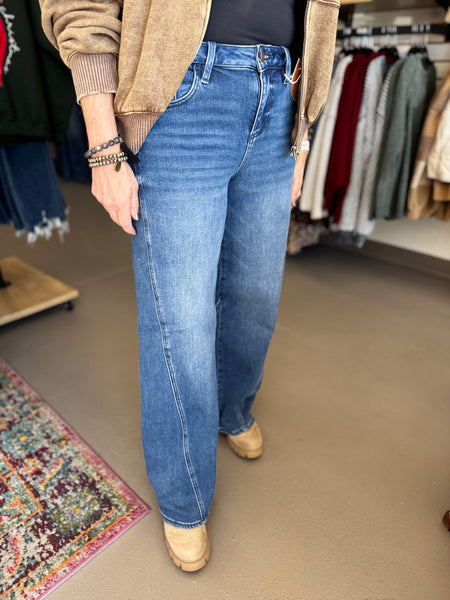 Risen Kayla Slouchy Barrel Jeans