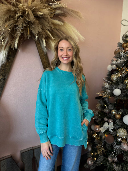 DOORBUSTER Winter Sleigh Pocket Sweatshirt