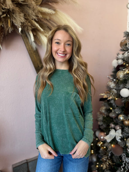 DOORBUSTER Winter Bloom Pocket Top