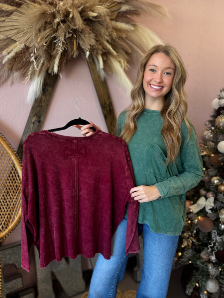 DOORBUSTER Winter Bloom Pocket Top