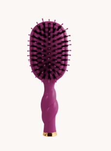 Teleties Mini Boar Bristle Brush Mulberry