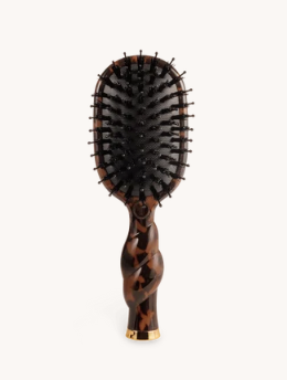 Teleties Mini Boar Bristle Brush Tortoise