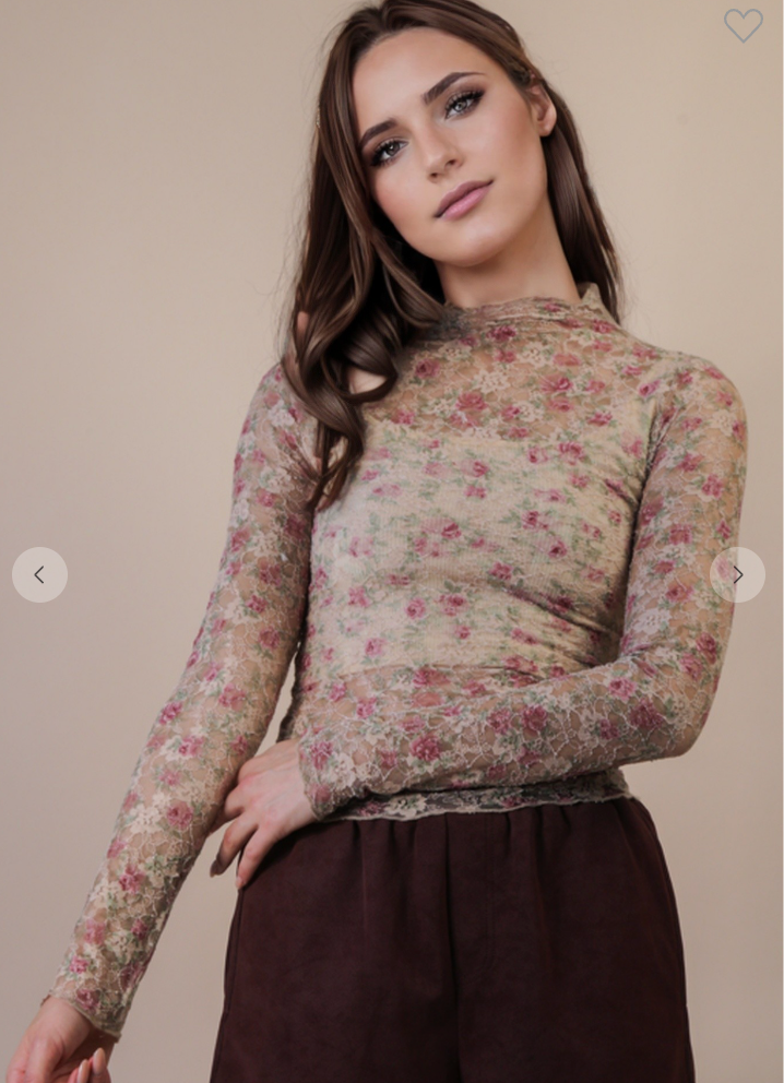 Sheer Mesh Top
