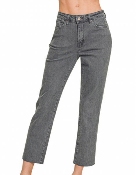 Cropped Straight Jeans