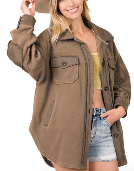 Oversized Fleece Shacket
