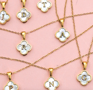 Clover Initial Necklace