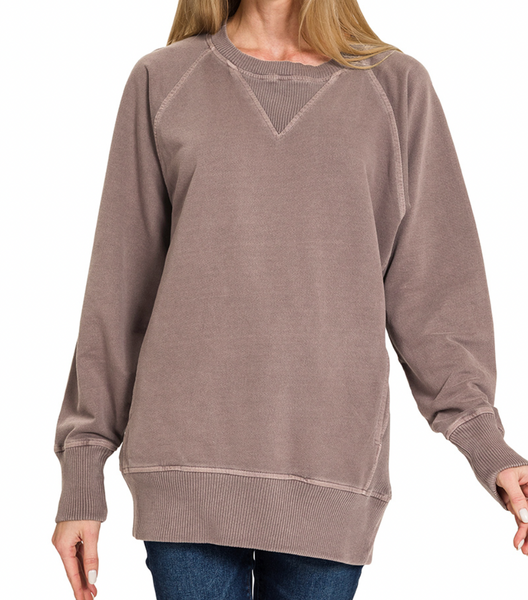 Cuddle Weather Pullover Brown