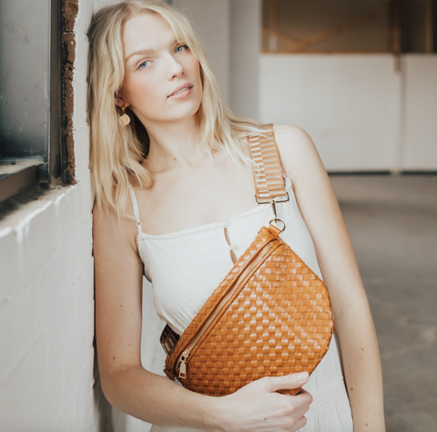 Westlyn Woven Bum Bag Brown