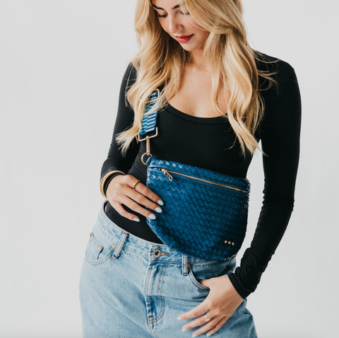 Westlyn Woven Bum Bag Denim Blue