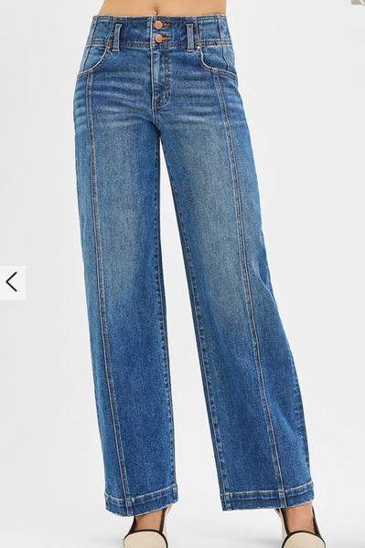 Julie Risen Mid Rise Baggy Jeans