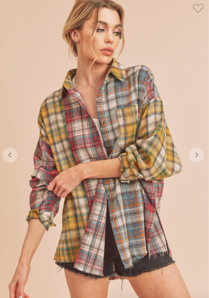 Noelle Plaid Flannel Shirt