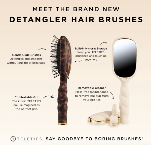 Hairbrush Teleties Vented, Detangler