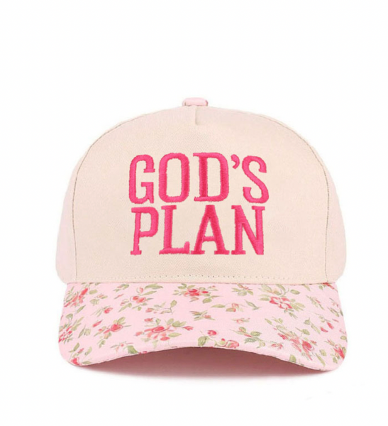 God's Plan Hat Adjustable Floral