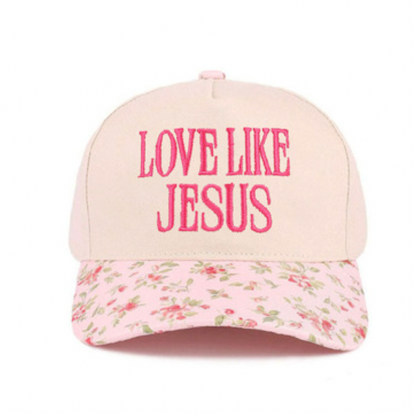 Love Like Jesus Adjustable Floral Hat