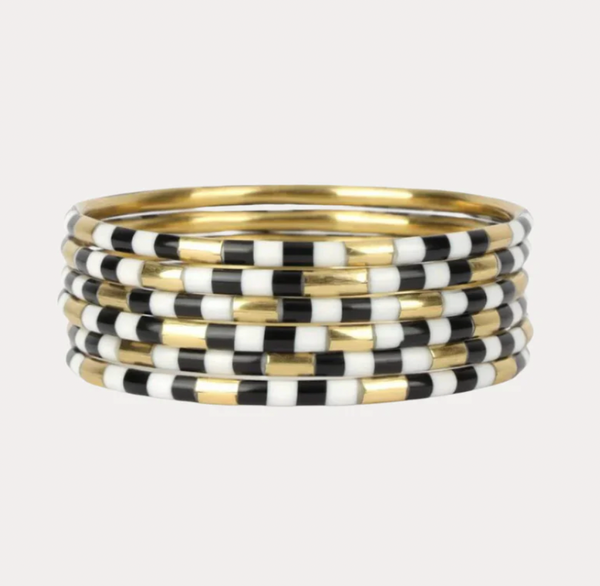 Budhagirl Veda Bangles Black Set of 6