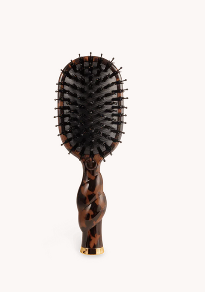 Teleties Mini Boar Hair Brush Tortoise