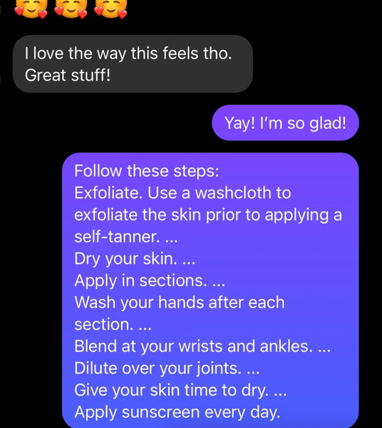 Ultraviolet Self Tanner