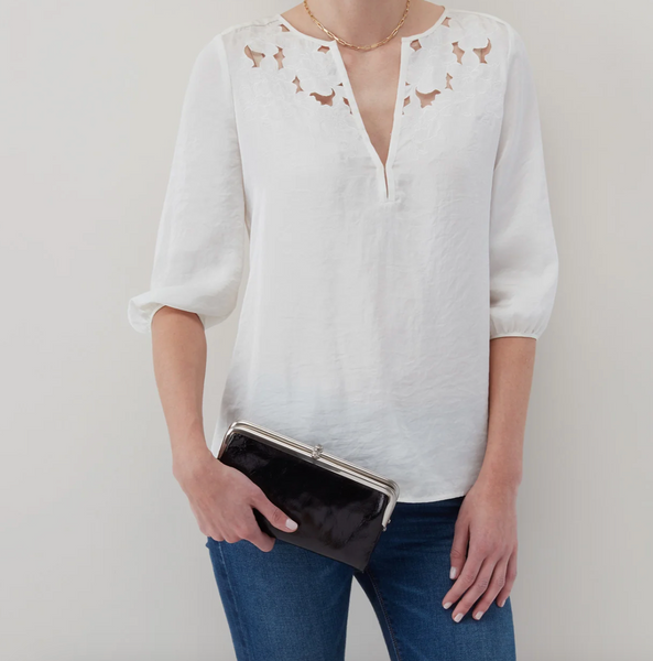 HOBO Lauren Clutch Black