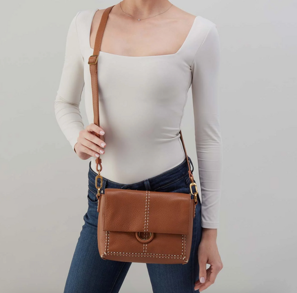 HOBO Austin Flap Crossbody Warm Honey