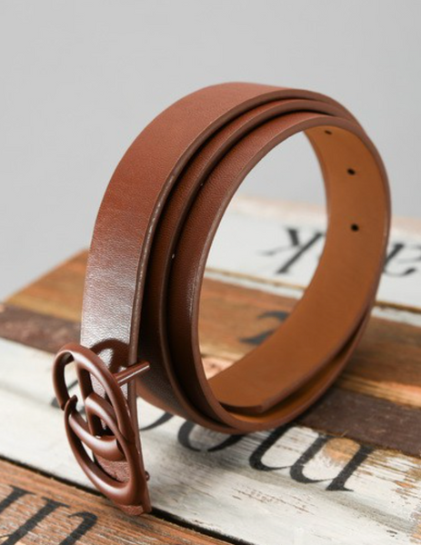 Fashion Belt Brown Matte